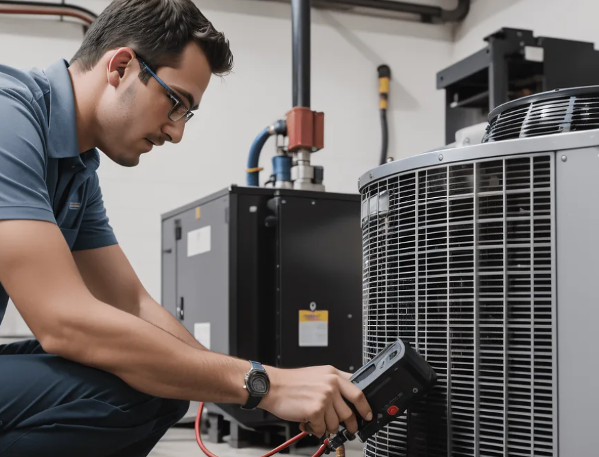 service crew at work